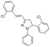 1-PHENYL-3-(2-CHLORO-STYRYL)-5-(2-CHLORO-PHENYL)-PYRAZOLIN 结构式