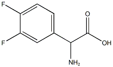 3,4-二氟苯基甘氨酸, 225641-94-1, 结构式