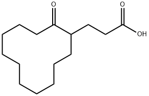 3-(2-OXOCYCLODODECYL)PROPANOIC ACID 结构式