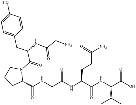 H-GLY-TYR-PRO-GLY-GLN-VAL-OH Structure