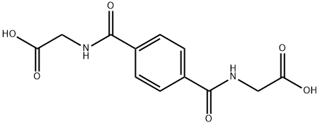 N,N'-(1,4-フェニレンジカルボニル)ビスグリシン 化学構造式