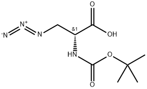 N-TERT-BUTOXYCARBONYL-AZIDO-D-ALANINE Struktur
