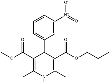 尼群地平丙酯, 225785-54-6, 结构式
