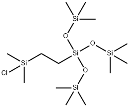[TRIS(TRIMETHYLSILOXY)SILYLETHYL]DIMETHYLCHLOROSILANE Struktur