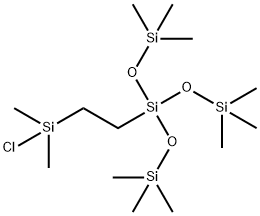 [TRIS(TRIMETHYLSILOXY)SILYLETHYL]DIMETHYLCHLOROSILANE Structure