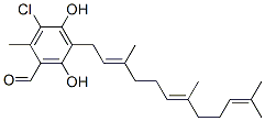 冬青生菌素 A, 22581-06-2, 结构式