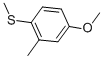 5-メトキシ-2-(メチルチオ)トルエン 化学構造式