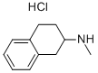 1,2,3,4-四氢-N-甲基-2-萘胺盐酸盐 结构式