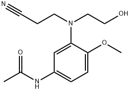 N-[3-[(2-Cyanoethyl)(2-hydroxyethyl)amino]-4-methoxyphenyl]acetamide Struktur