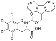 L‐フェニル‐D5‐アラニン‐N‐FMOC 化学構造式