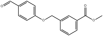 3-[(4-ホルミルフェノキシ)メチル]安息香酸メチル 化学構造式