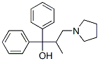 2-methyl-1,1-diphenyl-3-(1-pyrrolidyl)-1-propanol Structure