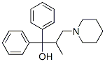 2-methyl-1,1-diphenyl-3-(1-piperidinyl)-1-propanol 结构式