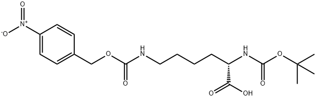 BOC-LYS(4-NITRO-Z)-OH 化学構造式