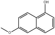 6-甲氧基-1-萘酚 结构式