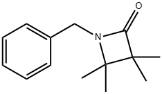 1-Benzyl-3,3,4,4-tetramethylazetidin-2-one 结构式