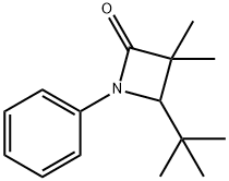 4-tert-Butyl-3,3-dimethyl-1-phenylazetidin-2-one Struktur