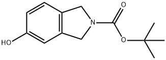 5-Hydroxy-1,3-dihydro-isoindole-2-carboxylic acid tert-butyl ester Struktur