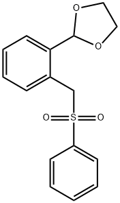 2-(1,3-DIOXOLAN-2-YL)BENZYL PHENYL SULFONE Struktur