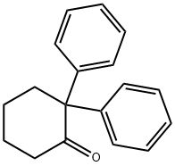 2,2-Diphenylcyclohexanone Struktur