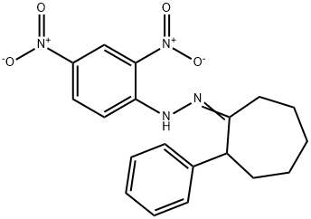 2-Phenylcycloheptanone 2,4-dinitrophenyl hydrazone Structure