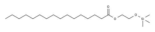 パルミチン酸2-(トリメチルシロキシ)エチル 化学構造式