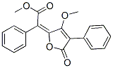 (E)-[3-Methoxy-5-oxo-4-phenylfuran-2(5H)-ylidene]phenylacetic acid methyl ester Structure