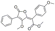 [(2E)-3-Methoxy-4-phenyl-5-oxo-2,5-dihydrofuran-2-ylidene](4-methoxyphenyl)acetic acid methyl ester 结构式