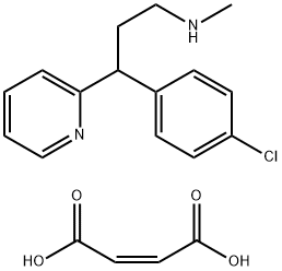 Desmethyl Chlorpheniramine Maleate Salt Struktur