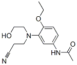 N-[3-[(2-シアノエチル)(2-ヒドロキシエチル)アミノ]-4-エトキシフェニル]アセトアミド 化学構造式