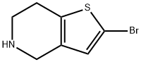 2-BROMO-4,5,6,7-TETRAHYDROTHIENO[3,2-C]PYRIDINE Struktur