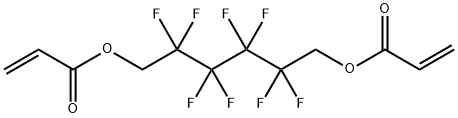 1,6-ビス(アクリロイルオキシ)-2,2,3,3,4,4,5,5-オクタフルオロヘキサン 化学構造式