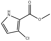 3-クロロ-1H-ピロール-2-カルボン酸メチル 化学構造式
