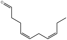 顺-4,顺-7-癸二烯醛, 22644-09-3, 结构式