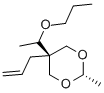 5α-Allyl-2β-methyl-5β-(1-propoxyethyl)-1,3-dioxane Structure