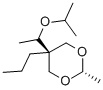 5α-(1-Isopropoxyethyl)-2β-methyl-5β-propyl-1,3-dioxane 结构式