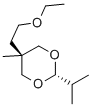 5α-(2-Ethoxyethyl)-2β-isopropyl-5β-methyl-1,3-dioxane Structure