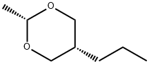 2α-Methyl-5α-propyl-1,3-dioxane 结构式