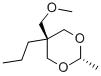 5α-(Methoxymethyl)-2β-methyl-5β-propyl-1,3-dioxane Structure