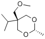 5β-Isopropyl-5α-(methoxymethyl)-2β-methyl-1,3-dioxane 结构式