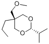 2β-Isopropyl-5α-(methoxymethyl)-5β-propyl-1,3-dioxane 结构式