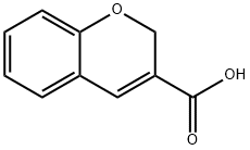 2H-1-ベンゾピラン-3-カルボン酸 化学構造式