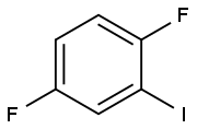 1,4-ジフルオロ-2-ヨードベンゼン 化学構造式
