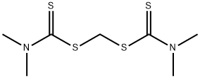 ビス(N,N-ジメチルカルバモジチオ酸)メチレン 化学構造式