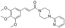 1-(2-Pyridyl)-4-[2-(3,4,5-trimethoxyphenyl)ethenylcarbonyl]piperazine 结构式