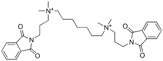 heptane-1,7-bis(dimethyl-3'-phthalimidopropylammonium) 结构式