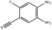4,5-DiaMino-2-fluorobenzonitrile, 226701-59-3, 结构式