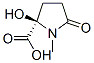 Proline, 2-hydroxy-1-methyl-5-oxo- (8CI,9CI) 结构式