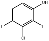 Phenol,  3-chloro-2,4-difluoro- Structure