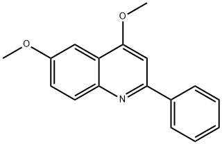 4,6-Dimethoxy-2-phenylquinoline 结构式